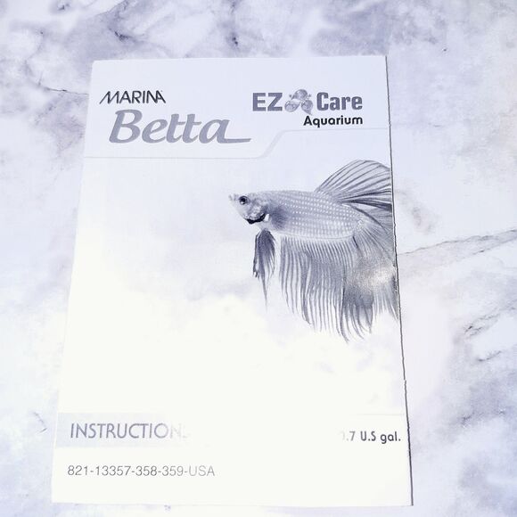 Betta fish tank. Marina Betta EZ Care Aquarium Kit White 0.7 Gal. 7"Lx6.5"Wx7"H - Picture 2 of 16